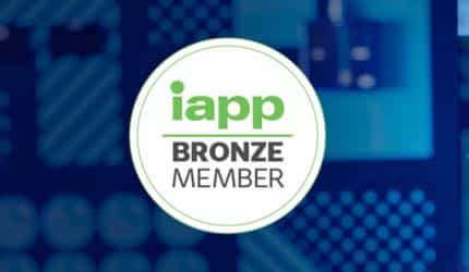 International Association of Privacy Professionals bronze member badge.